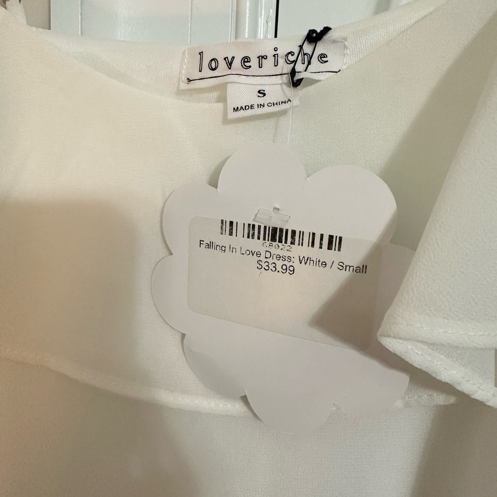 Love Riche White Ruffled Asymmetrical Sundress - Picture 3 of 4